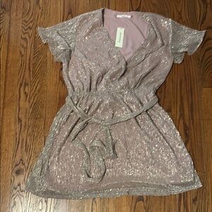 Sparkling Silver Kids Dress